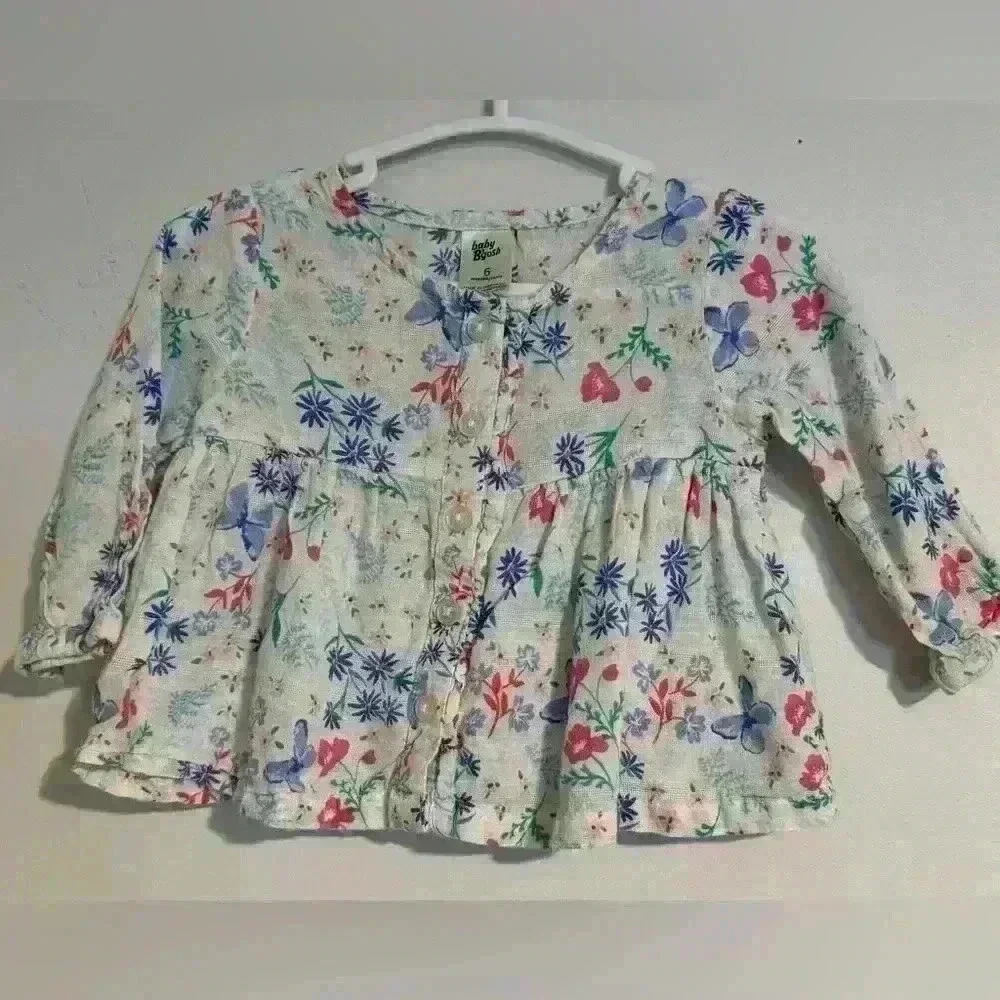 6m OshKosh B'Gosh Girls' Tops, floral EUC